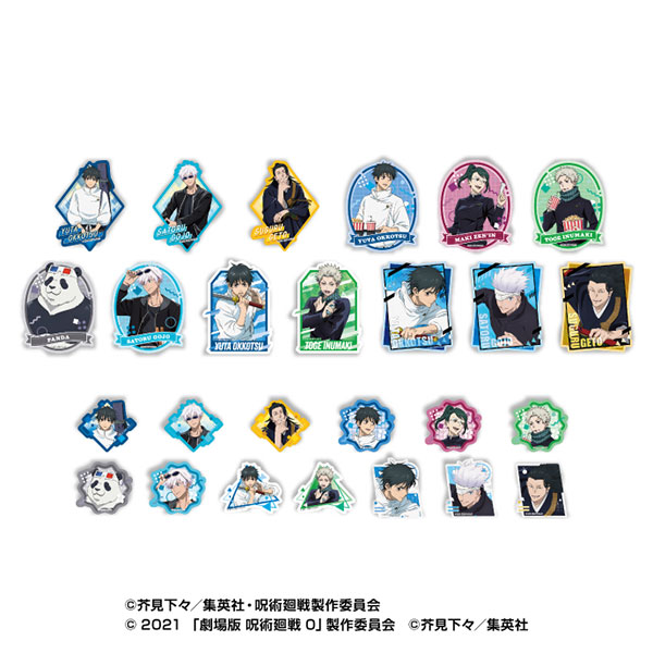 Ensky Jujutsu Kaisen 5th Anniversary Travel Sticker Collection Movie Jujutsu Kaisen 0 13Pack BOX