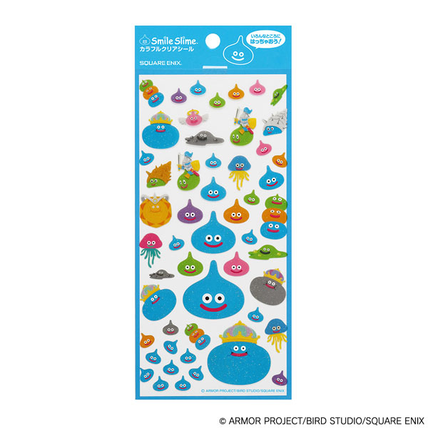 Square Enix Smile Slime Colorful Clear Sticker