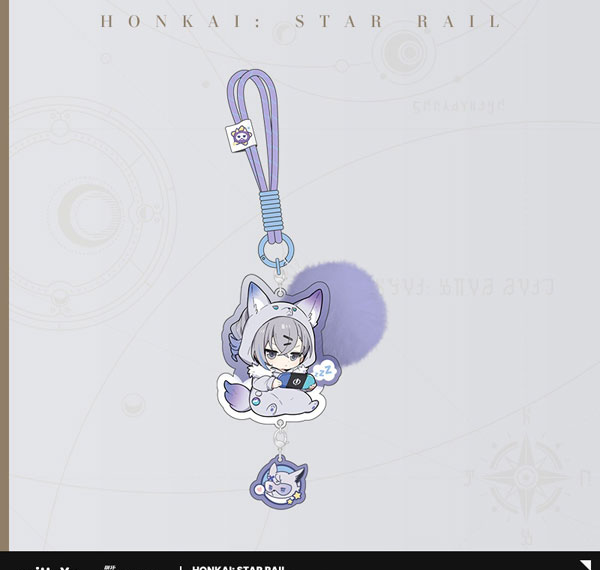 miHoYo Honkai: Star Rail Girls Dormitory Series Chibi Acrylic Strap Silver Wolf