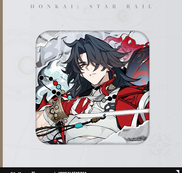 miHoYo Honkai: Star Rail Aha Universe Series Tin Badge Mortenax Blade