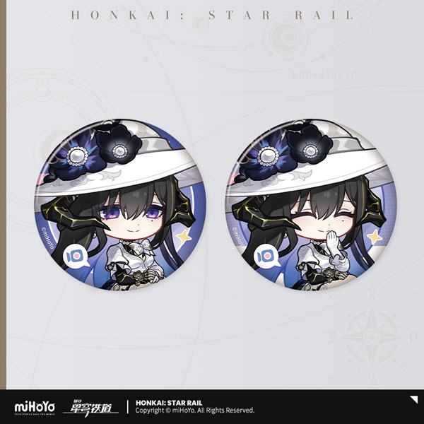 miHoYo Honkai: Star Rail Owlbert's Parlour Series Tin Badge Set The Dahlia
