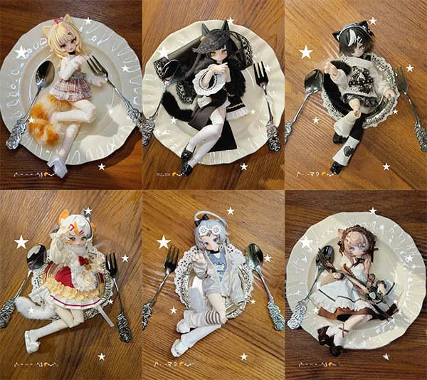 inedible doll 喵喵喵次元 1/8 交易人偶 6種一盒 圖片 1