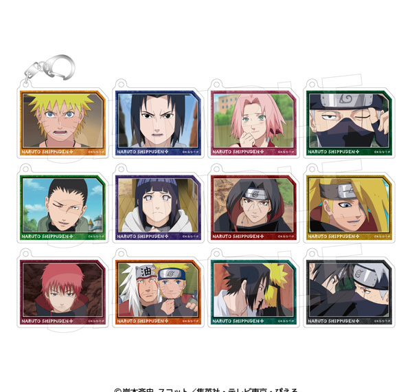 Avengers NARUTO Shippuden Scene Photo Acrylic Keychain Collection 12Pack BOX พวงกุญแจอะคริลิคภาพฉาก 12 ชิ้น รูปภาพ 1