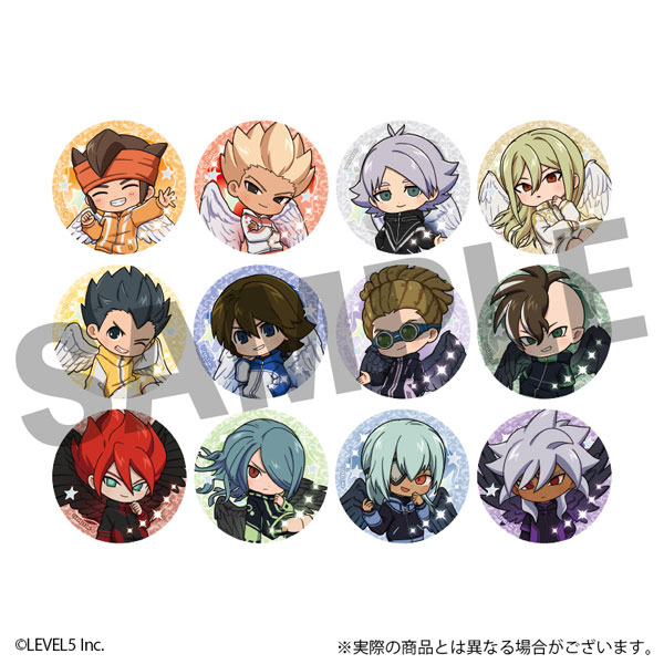 DMM.com Inazuma Eleven: Victory Road Trading Mini Chara Tin Badge Angel & Devil ver. 12Pack BOX