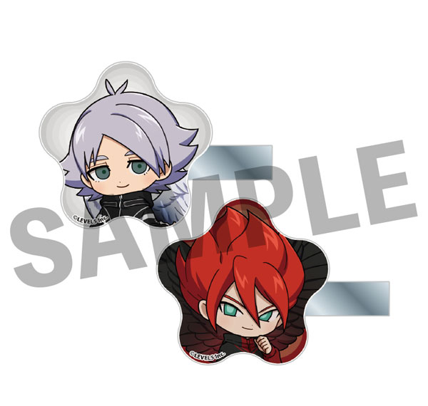 DMM.com Inazuma Eleven: Victory Road Acrylic Hair Clip Shirou Fubuki Angel ver. & Gran Devil ver. รูปภาพ 1