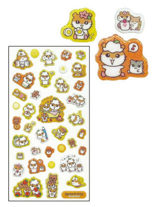 TCP Coro Coro Kuririn Ururun Gloss Sticker Orange 圖片 1