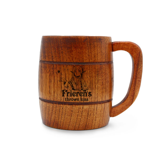 COSPA Frieren: Beyond Journey's End Frieren Blowing a Kiss Barrel Design Wooden Mug