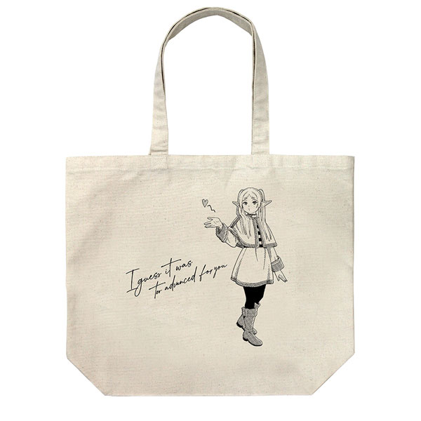 COSPA Frieren: Beyond Journey's End Frieren's Charm Attack Large Tote Bag /NATURAL hình ảnh 1