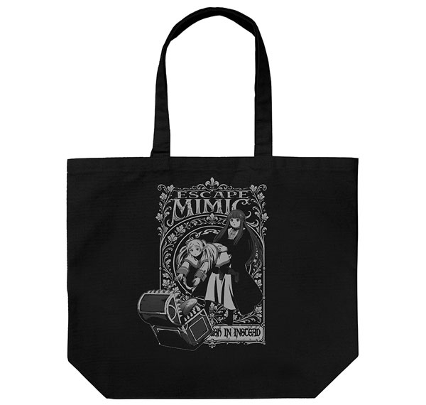 COSPA Frieren: Beyond Journey's End Frieren & Fern "Mimic Escape" Large Tote Bag /BLACK รูปภาพ 1