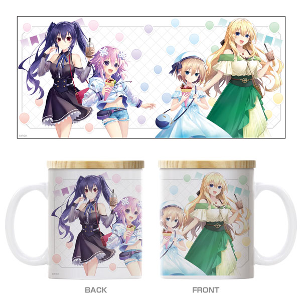 COSPA Hyperdimension Neptunia New Illustration Full Color Mug w/Lid Sweets Time Ver.