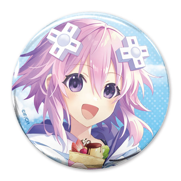 COSPA Hyperdimension Neptunia New Illustration Neptune 65mm Tin Badge Sweets Time Ver. imagen 1