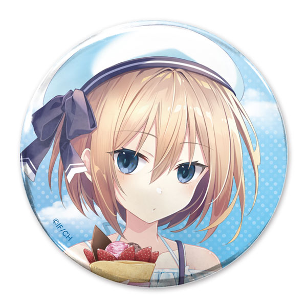 COSPA Hyperdimension Neptunia New Illustration Blanc 65mm Tin Badge Sweets Time Ver.