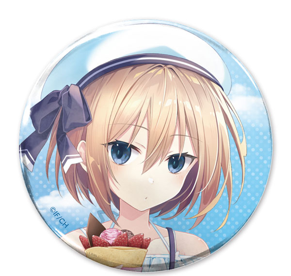 COSPA Hyperdimension Neptunia New Illustration Blanc 65mm Tin Badge Sweets Time Ver. รูปภาพ 1