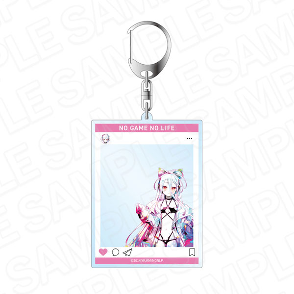Contents Seed No Game No Life SNS Style Acrylic Keychain PALE TONE series Shiro Cyber Bunny ver.