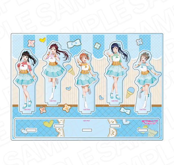 Contents Seed Love Live! Sunshine!! Hologram Acrylic Diorama A Cafe party ver. รูปภาพ 1