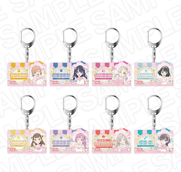 Contents Seed Love Live! Hasunosora Girls' High School Idol Club พวงกุญแจอะคริลิค Cafe party ver. ชุด 8 ชิ้น รูปภาพ 1
