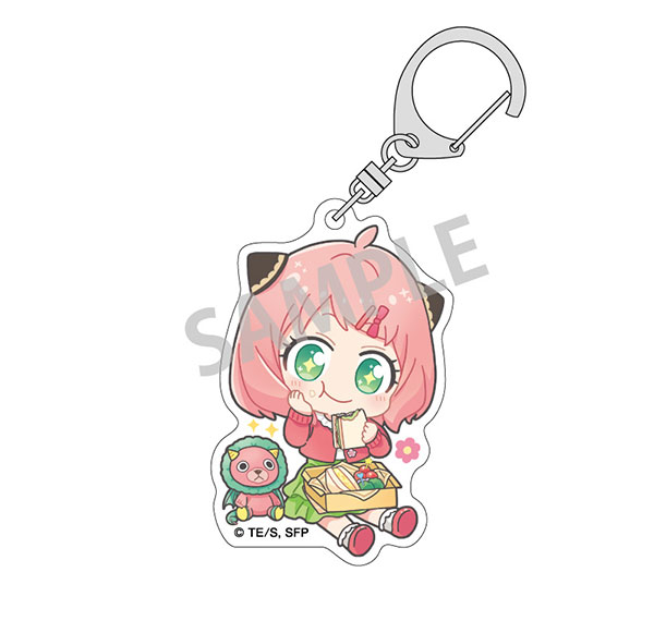 Kamio Japan TV Anime "Spy x Family" Acrylic Keychain Lunch Spring Ooting New Illustration รูปภาพ 1
