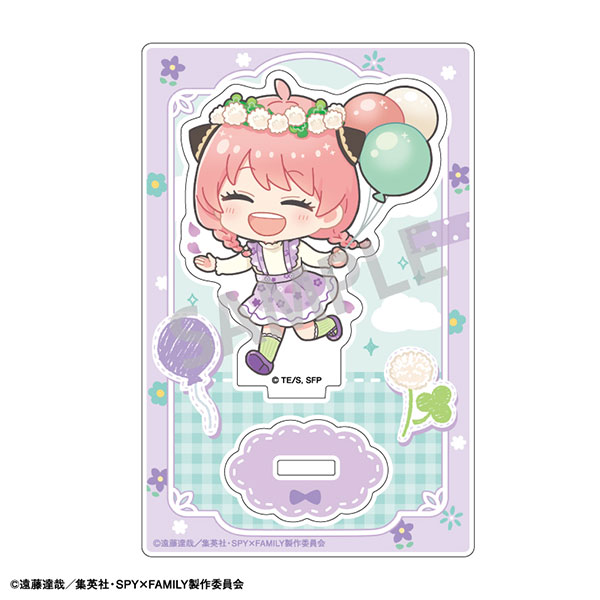 Kamio Japan TV Anime "Spy x Family" Mini Acrylic Stand Flower Crown Spring Outing New Illustration