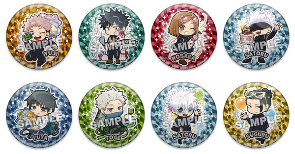 Takara Tomy A.R.T.S Deforme Anime "Jujutsu Kaisen" 5th Anniversary Shine Trading Tin Badge 8Pack BOX