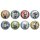 Takara Tomy A.R.T.S Deforme Anime "Jujutsu Kaisen" 5th Anniversary Shine Trading Tin Badge 8Pack BOX image 2
