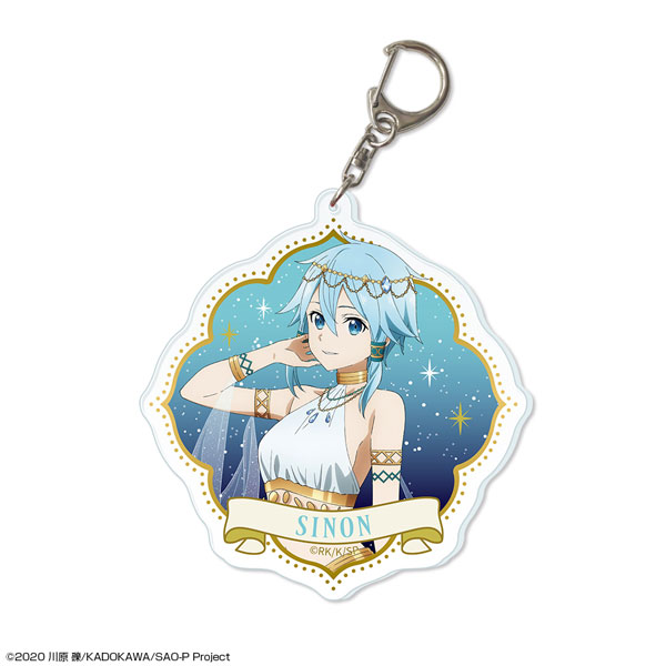 License Agent Sword Art Online Big Acrylic Keychain Design 03 (Sinon / Dancer ver.) [New Illustration]