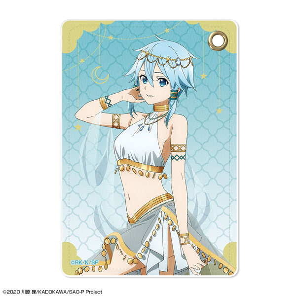 License Agent Sword Art Online Leather Pass Case Design 03 (Sinon / Dancer ver.) [New Illustration] image 1