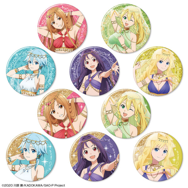 License Agent Sword Art Online Trading Tin Badge (Dancer ver.) [New Illustration] 10Pack BOX