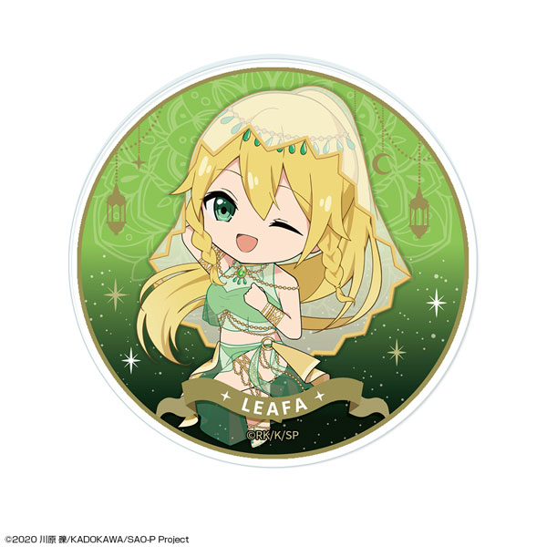 License Agent Sword Art Online Acrylic Coaster Design 02 (Leafa / Chibi Chara Dancer ver.)