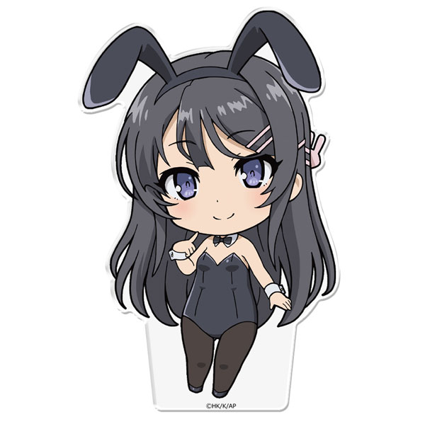 Azu Maker Anime "Seishun Buta Yarou" Series PuniColle! Acrylic Figure (w/Stand) Mai Sakurajima Bunny Girl ver. hình ảnh 1