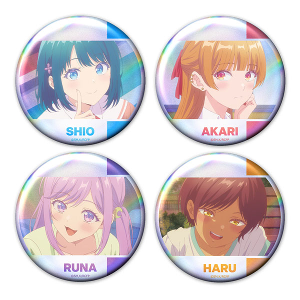 Azu Maker 幼馴染とはラブコメにならない ホログラム缶バッジ4個セット 汐&あかり&るな&ハル