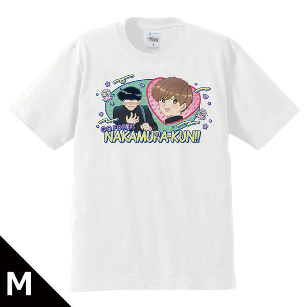 Azu Maker TV-Animation "Ganbare! Nakamura-kun!!" T-Shirt Okuto Nakamura & Aiki Hirose WHITEver. M Bild 1