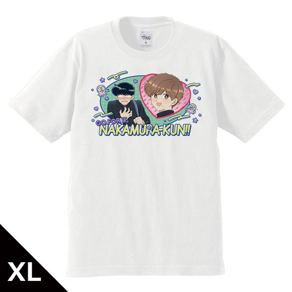 Azu Maker TV 애니메이션 "힘내라! 나카무라군!!" T셔츠 나카무라 오쿠토 & 히로세 아이키 WHITE ver. XL 사이즈 이미지 1