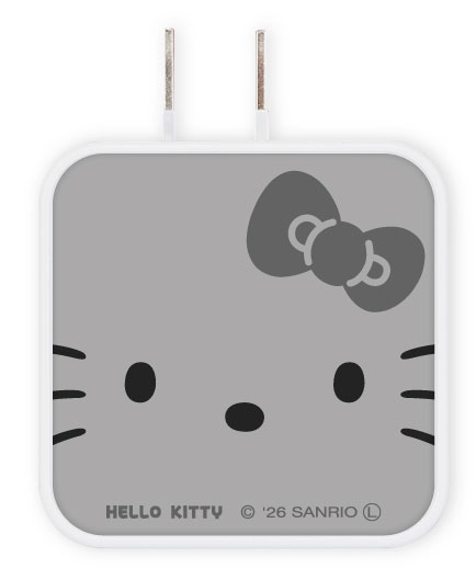 Gourmandise 三丽鸥明星 USB / USB Type-C AC适配器 灰色