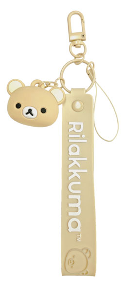 Gourmandise Rilakkuma Tali Pegangan Tangan dengan Maskot 3D Rilakkuma gambar 1
