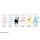 Gourmandise Sanrio Characters Mehrzweckring Plus mit Karabiner Pink Bild 2