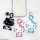 Gourmandise Sanrio Characters Mehrzweckring Plus mit Karabiner Pink Bild 3