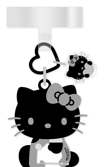 Gourmandise Sanrio Characters วงแหวนอเนกประสงค์พลัสพร้อมคาราบิเนอร์ สีดำ รูปภาพ 1