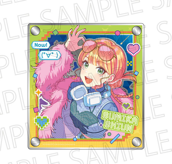 SR-GYM Gakuen iDOLM@STER แผ่นกระจกอะคริลิก 3 ชั้น Mirakuru Na Now! Sumika Shiun รูปภาพ 1