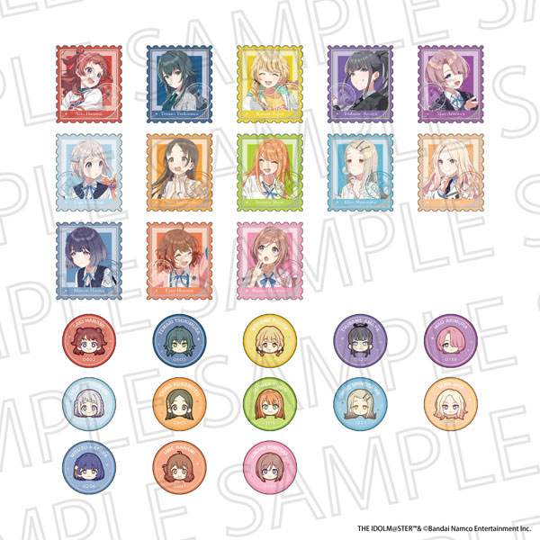 SR-GYM Gakuen iDOLM@STER Caja de 13 Paquetes de Stickers de Intercambio