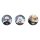 Toho My Hero Academia Tin Badge Set Animal Beach Ball Ver.2 gambar 2