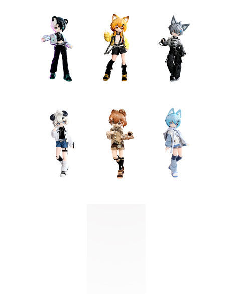 Nanodoll Machikado deno Deai Series Trading Doll 6Pack BOX