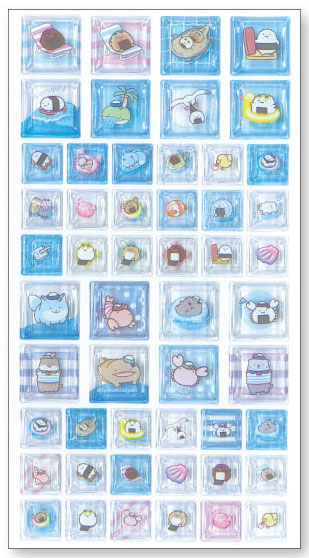 TCP Nandemo Ikimono Shiny Cube Sticker Pool Series