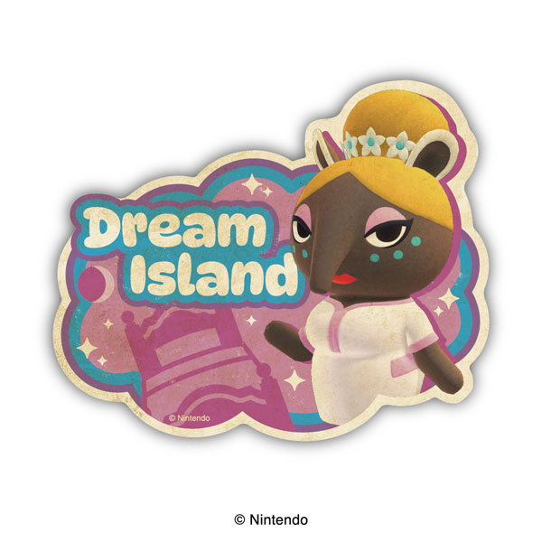 Ensky Animal Crossing New Horizons Travel Sticker (7) Dream Island image 1