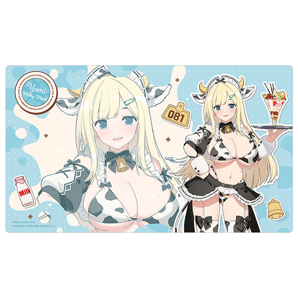 Curtain Damashii [Shinobi Master Senran Kagura: New Link] New Illustration Rubber Mat (Yomi / Milky Maid)