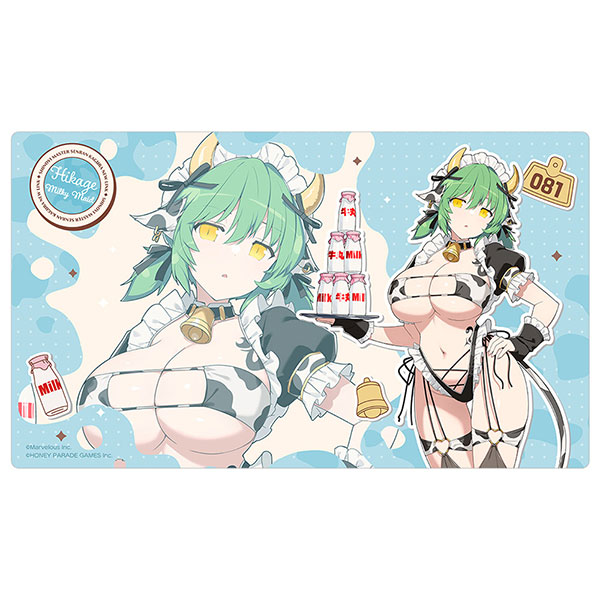 Curtain Damashii [Shinobi Master Senran Kagura: New Link] New Illustration Rubber Mat (Hikage / Milky Maid)
