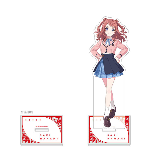 Curtain Damashii [Gakuen iDOLM@STER] Jumbo Acrylic Stand (Saki Hanami)