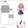 Curtain Damashii [Gakuen iDOLM@STER] Jumbo Acrylic Stand (Saki Hanami) image 2