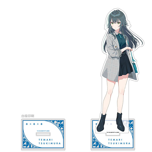 Curtain Damashii [Gakuen iDOLM@STER] แผ่นอะคริลิคตั้งโต๊ะจัมโบ้ (Temari Tsukimura) รูปภาพ 1