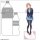 Curtain Damashii [Gakuen iDOLM@STER] Jumbo Acrylic Stand (Rinami Himesaki) รูปภาพ 2