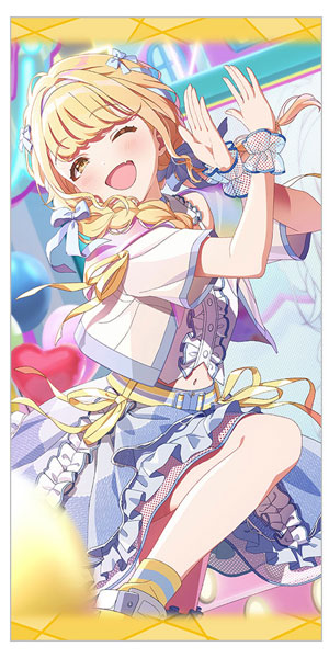 Curtain Damashii 【学園アイドルマスター】ロングクッションカバー(藤田ことね/世界一かわいい私)